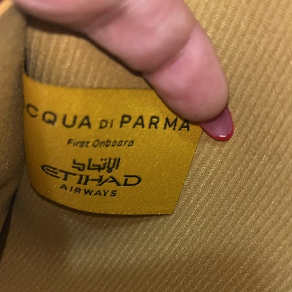 Acqua di Parma Tan Leather Men's Bag (2) - Picture 5 of 5